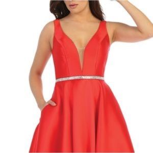 Boutique red prom dress | gala dress | plus size dress | party maxi dress